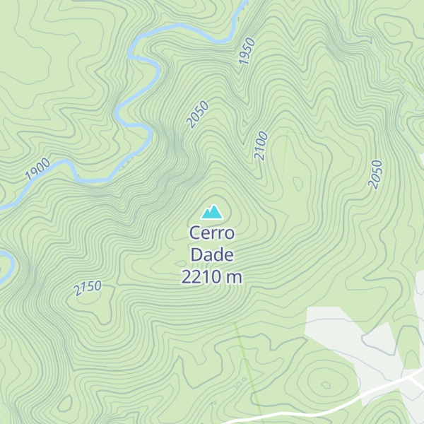 Map of Cerro Dade