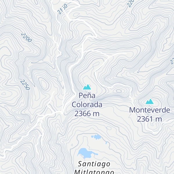 Map of Peña Colorada