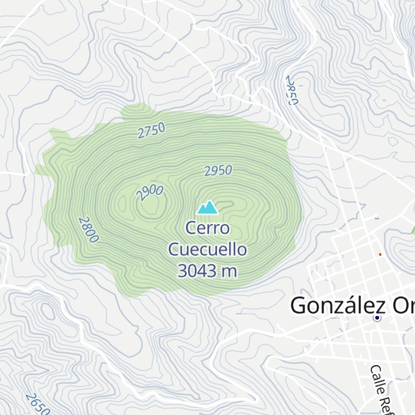 Map of Cerro Cuecuello