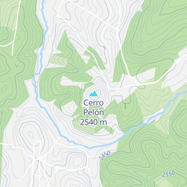 Map of Cerro Pelón