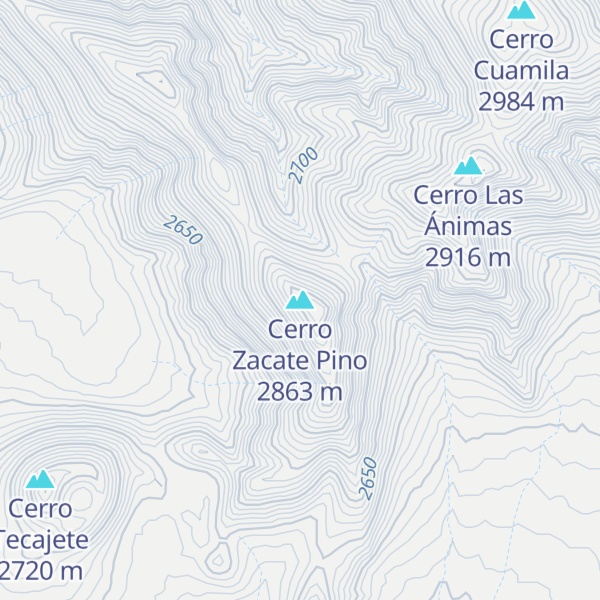 Map of Cerro Zacate Pino