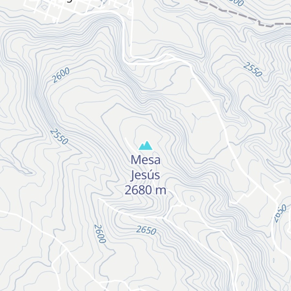 Map of Mesa Jesús