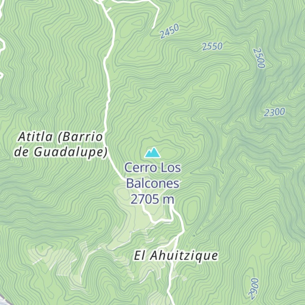 Map of Cerro Los Balcones