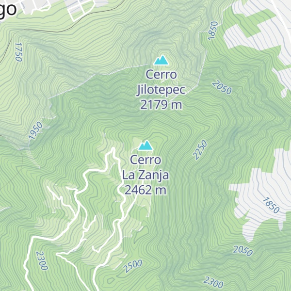 Map of Cerro La Zanja