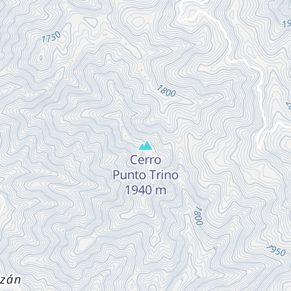 Map of Cerro Punto Trino