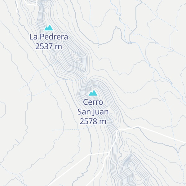 Map of Cerro San Juan