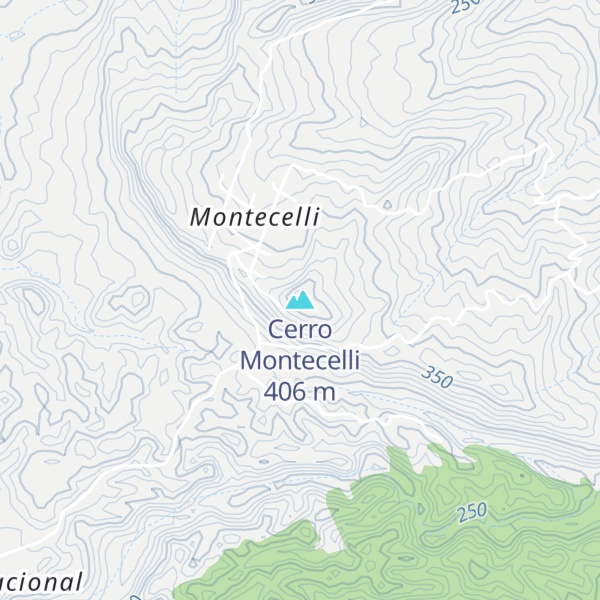 Map of Cerro Montecelli
