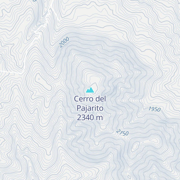 Map of Cerro del Pajarito