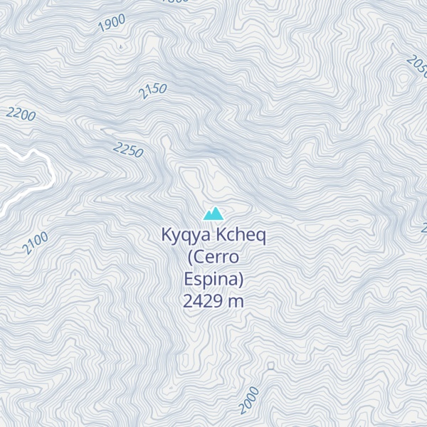 Map of Kyqya Kcheq (Cerro Espina)
