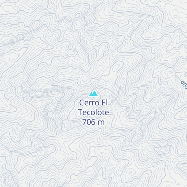 Map of Cerro El Tecolote