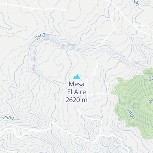Map of Mesa El Aire