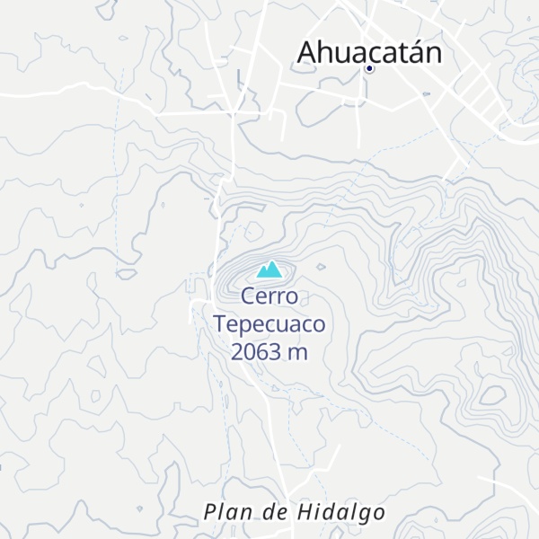 Map of Cerro Tepecuaco