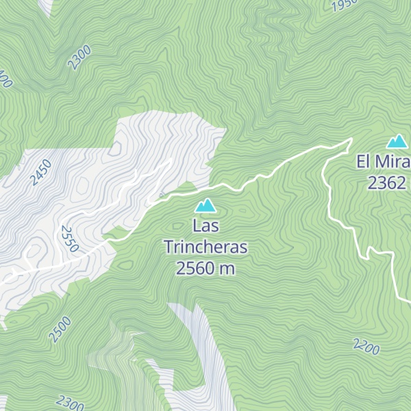 Map of Las Trincheras