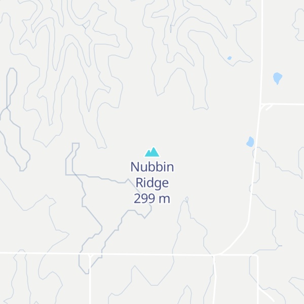 Map of Nubbin Ridge