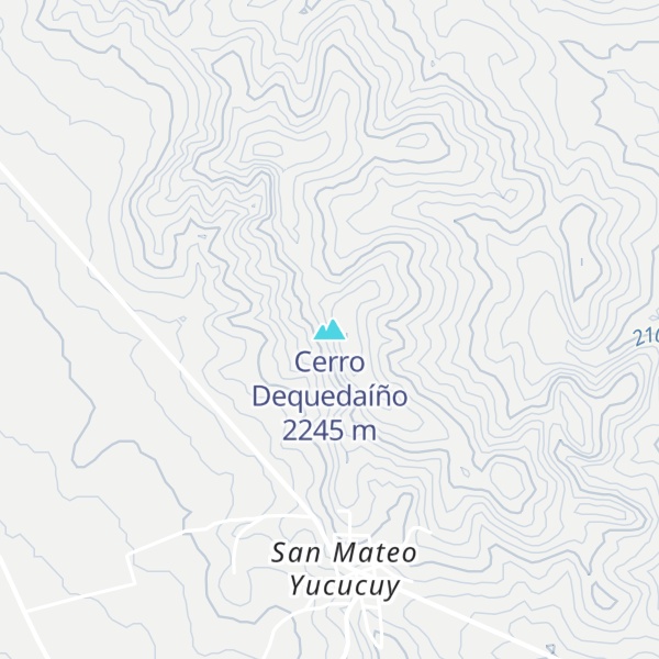 Map of Cerro Dequedaíño