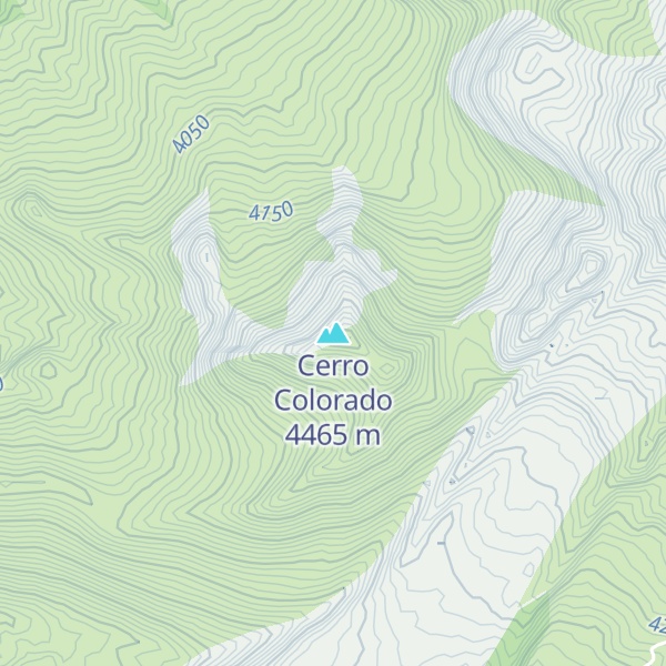 Map of Cerro Colorado