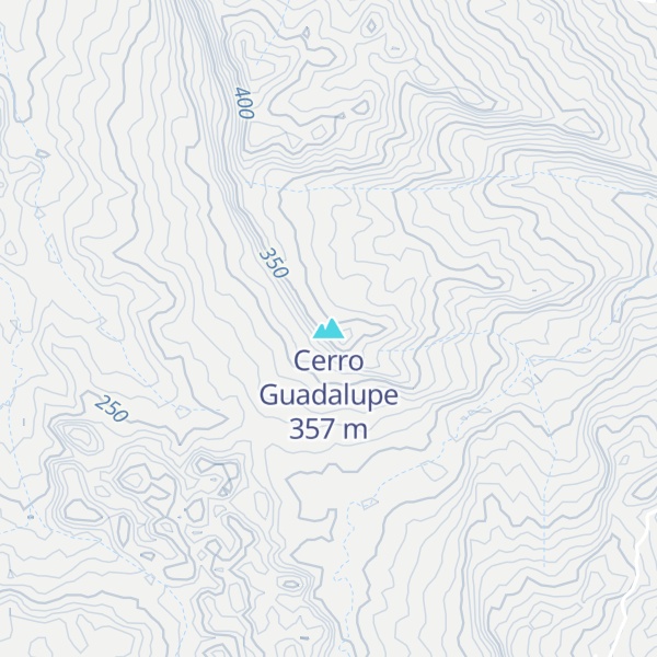 Map of Cerro Guadalupe