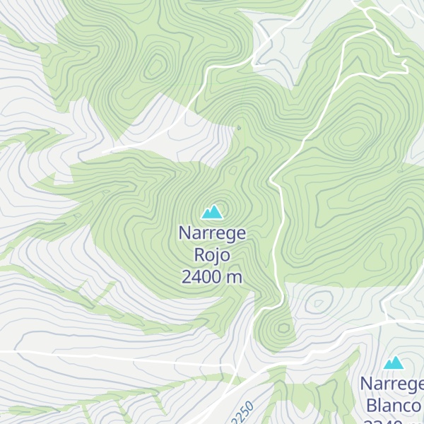 Map of Narrege Rojo