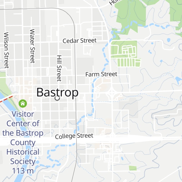 Map of Visit Bastrop Texas