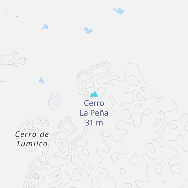 Map of Cerro La Peña