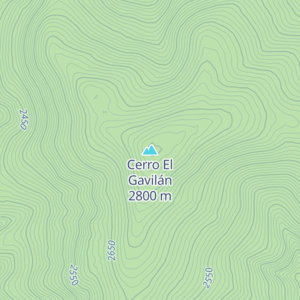 Map of Cerro El Gavilán