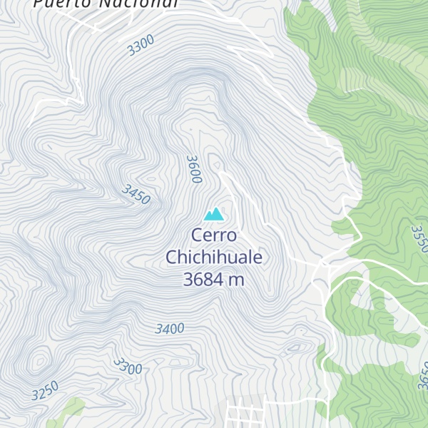 Map of Cerro Chichihuale