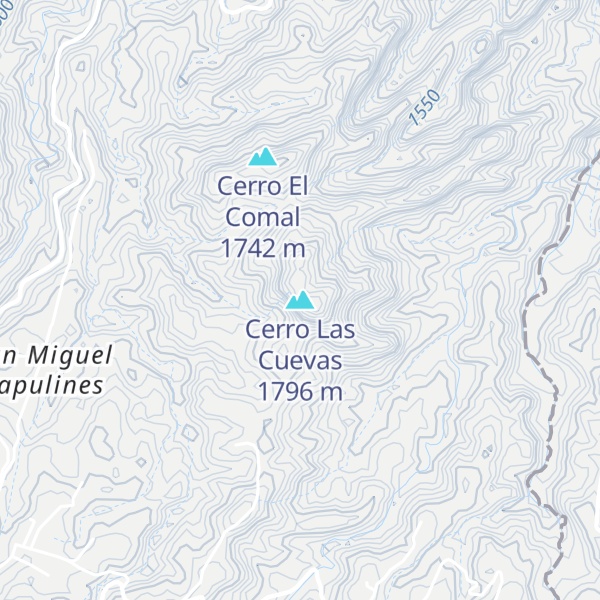 Map of Cerro Las Cuevas