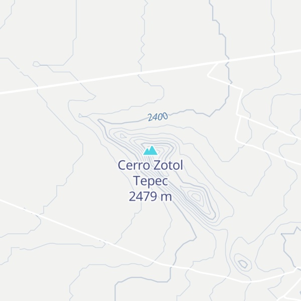 Map of Cerro Zotol Tepec