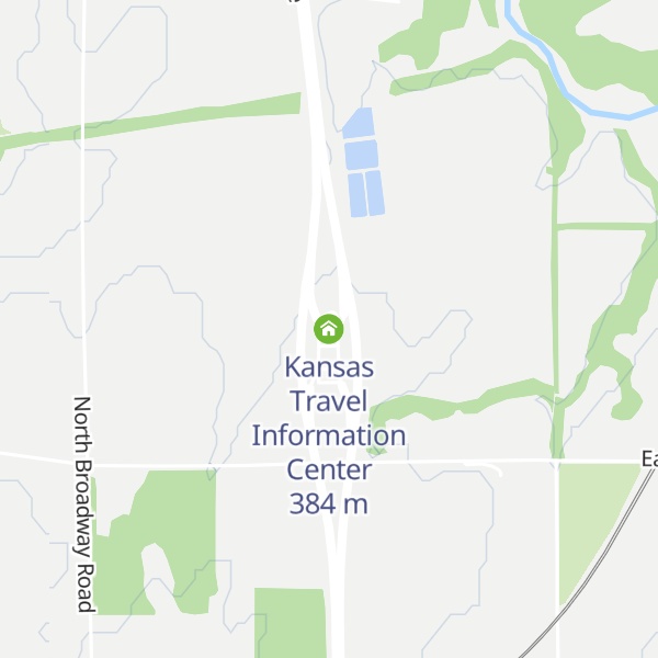 Map of Kansas Travel Information Center