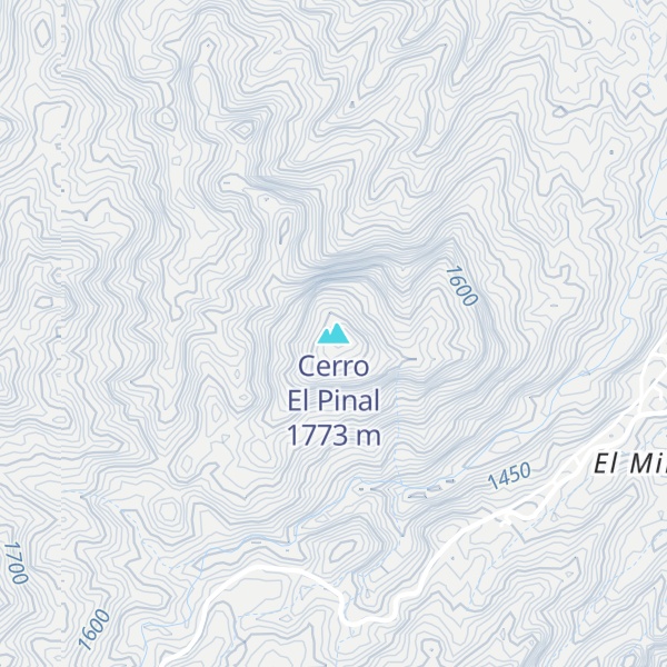 Map of Cerro El Pinal