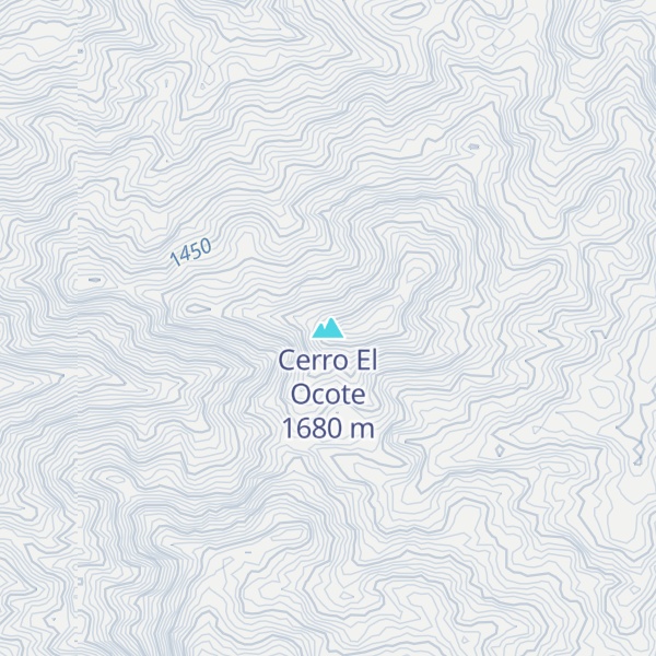 Map of Cerro El Ocote