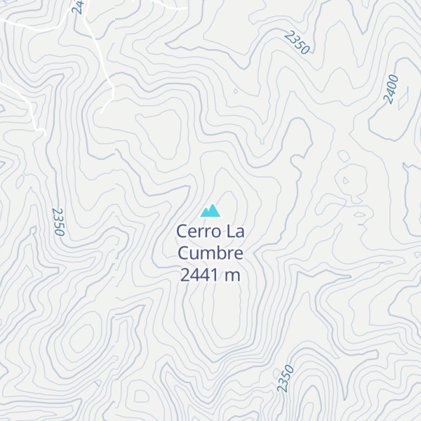 Map of Cerro La Cumbre