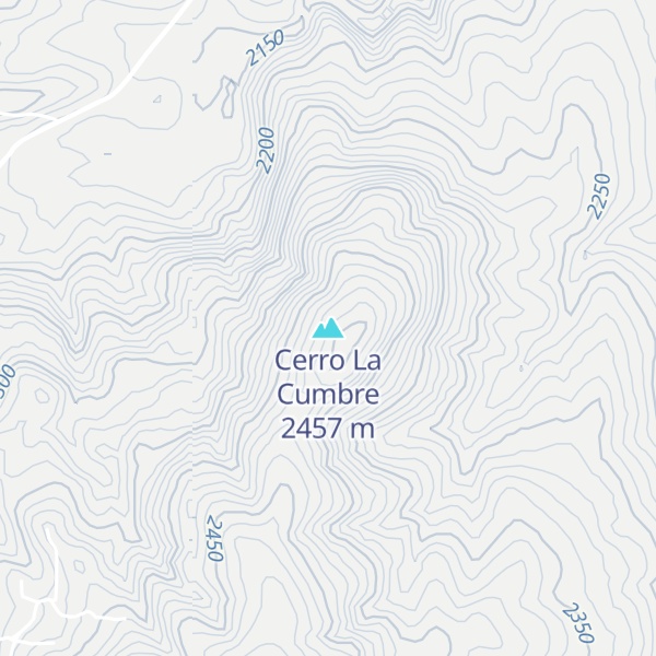 Map of Cerro La Cumbre