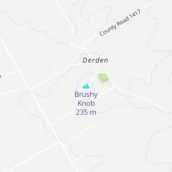 Map of Brushy Knob
