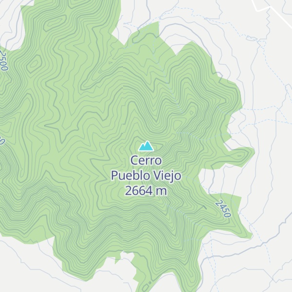 Map of Cerro Pueblo Viejo