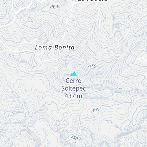 Map of Cerro Soltepec