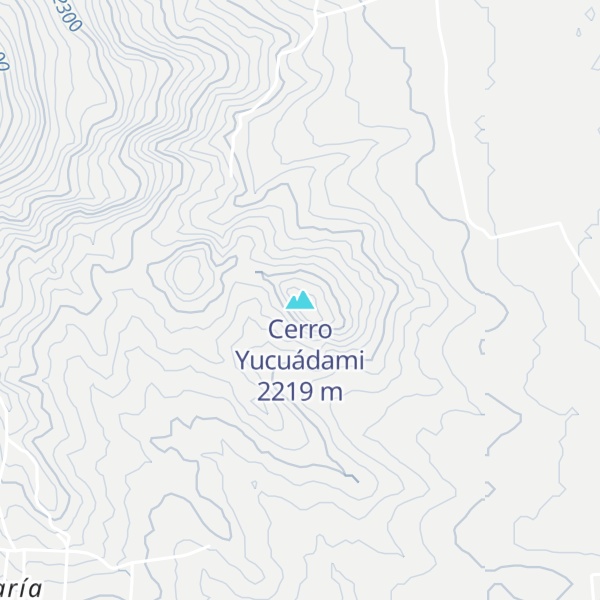 Map of Cerro Yucuádami