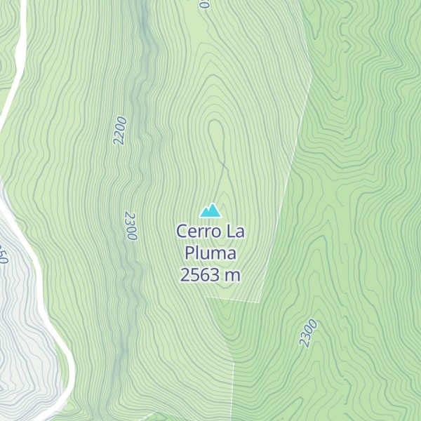 Map of Cerro La Pluma