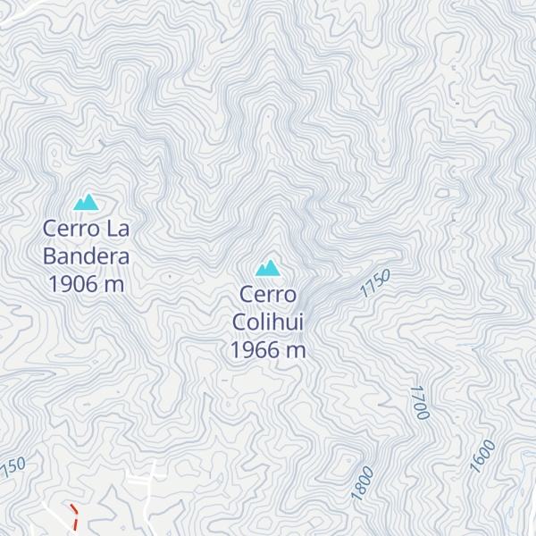 Map of Cerro Colihui