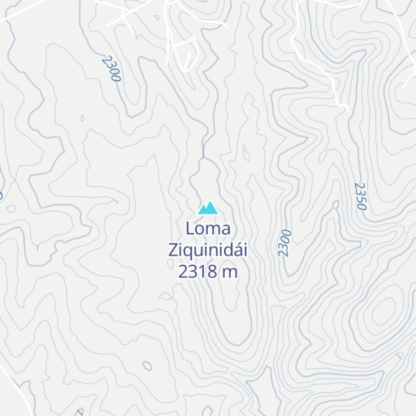 Map of Loma Ziquinidái
