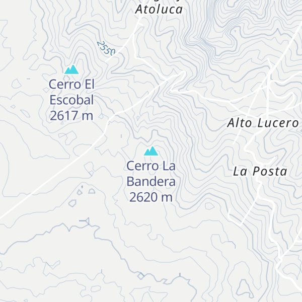 Map of Cerro La Bandera
