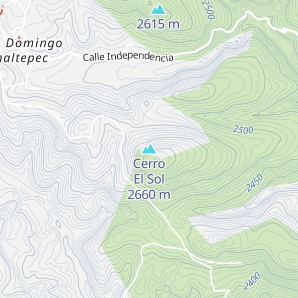 Map of Cerro El Sol