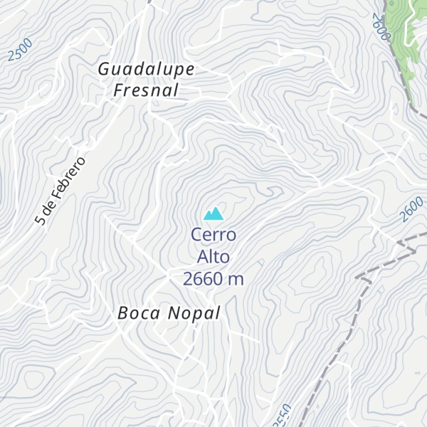 Map of Cerro Alto