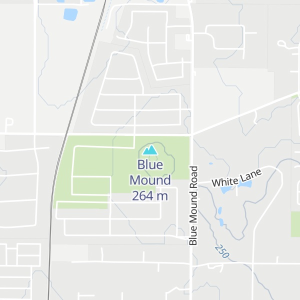 Map of Blue Mound