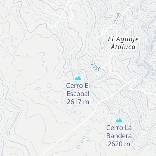 Map of Cerro El Escobal