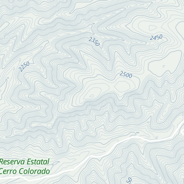 Map of Cerro La Coronilla