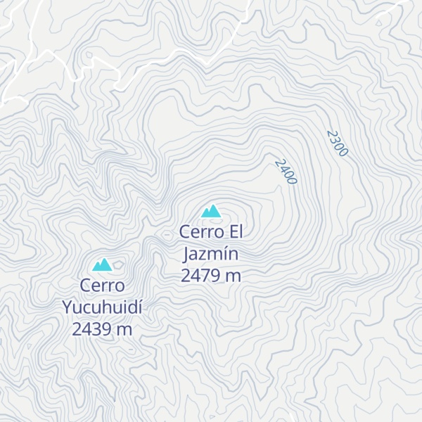 Map of Cerro El Jazmín