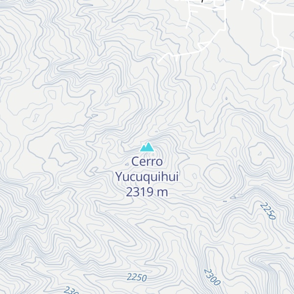 Map of Cerro Yucuquihui