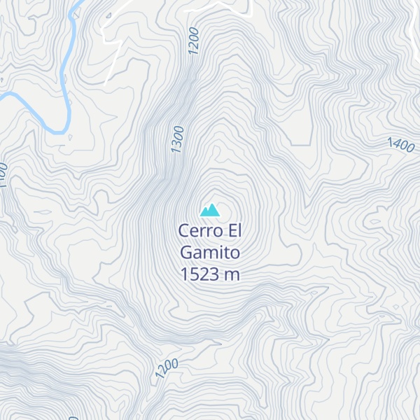 Map of Cerro El Gamito