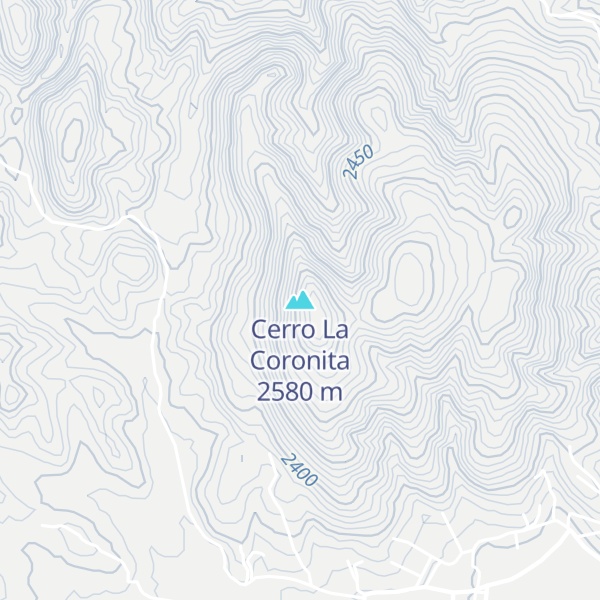 Map of Cerro La Coronita